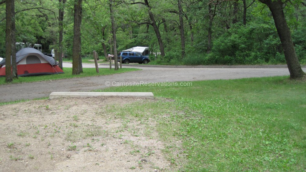 Photo of Campsite 67 in Lakeview Campground at Sibley State Park